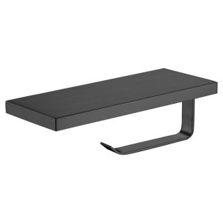 Держатель для туалетной бумаги с полкой Wonzon & Woghand WW-V2801-MB чёрный матовый